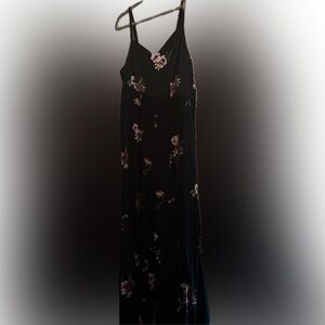Torrid Black Floral Jumpsuit - worn once for a wedding.